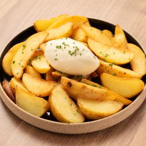 French fries with truffle butter