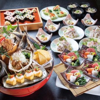 Banquet course "Tateyama Course" with 2 hours of all-you-can-drink: 6,000 yen (tax included)