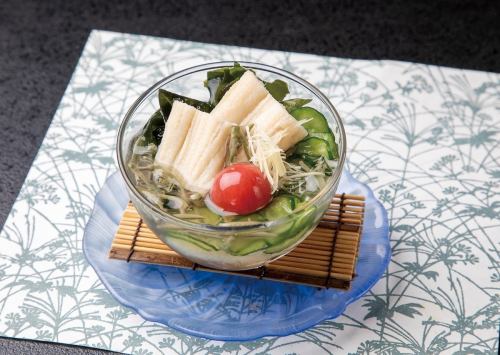 穴子と順才の酢の物