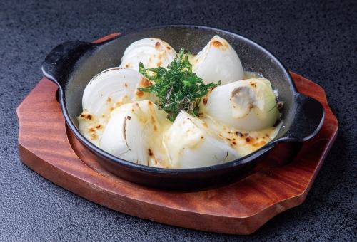 新玉ねぎのチーズ焼き