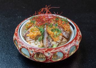 烤黃尾魚配蔥和味噌