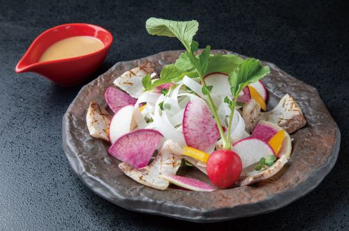 Yellowtail and Daikon Salad