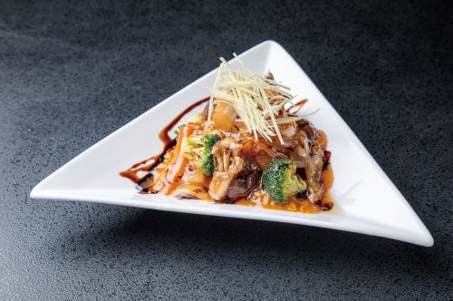 White fish with sweet and sour sauce