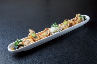 筍とアスパラの肉巻き揚げ~春の香り~