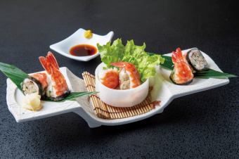 ひとくち!ニラ饅頭のお寿司風