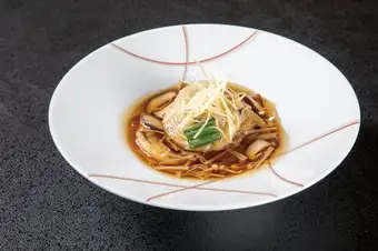 里芋の揚げ餅～べっこうあんかけ～