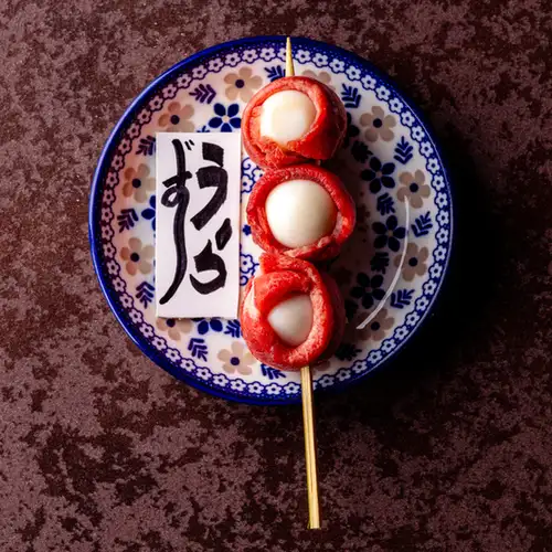 ～牛タン野菜巻き串～うずら卵