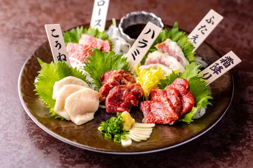 馬刺し5点盛り
