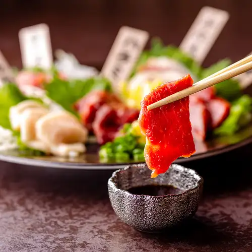 食べやすい上質馬刺しご堪能◎