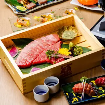 『凛華-りんか-コース』ニジマス原始焼や本鮪の断面刺し含10品 3時間飲み放題付10000円⇒9000円