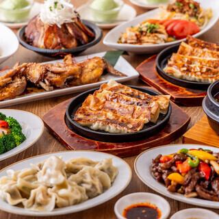 『旬菜-SYUNSAI-コース』カルパッチョや餃子含9品 3時間飲み放題付 5000円⇒4000円