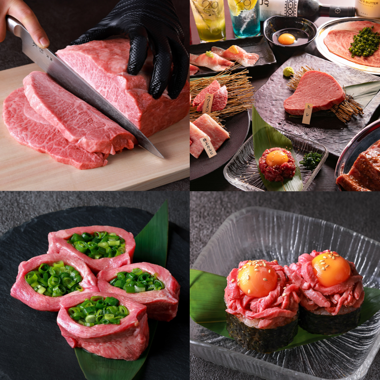神戸牛や宮崎牛などのワンランク上の銘柄牛を気軽に楽しめる焼肉店