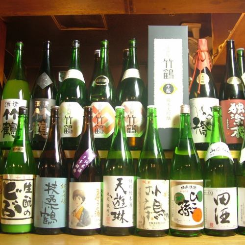 約25種類の日本酒