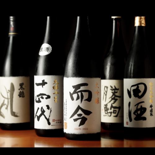 You can enjoy rare sake and other carefully selected alcoholic beverages.