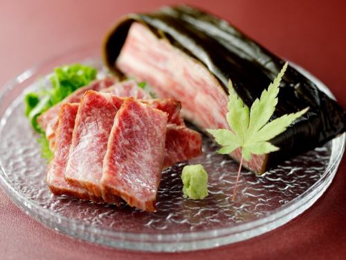 Seared Hida beef with kelp