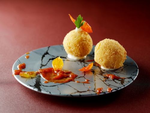 Snow crab cream croquette