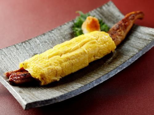 Eel roll with dashi omelet