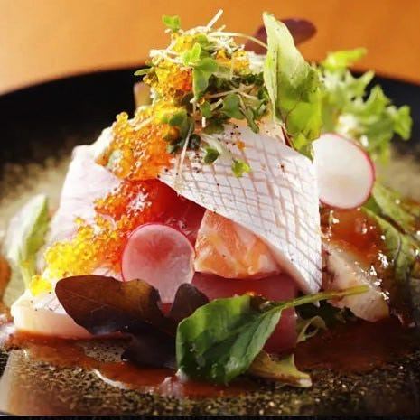 Fresh fish and vegetable dishes that further enhance the meat cuisine