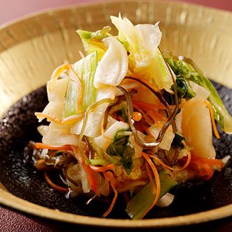 鶏笹と姫皮メンマの合わせ