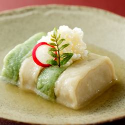 京生麩二種の揚げ出し