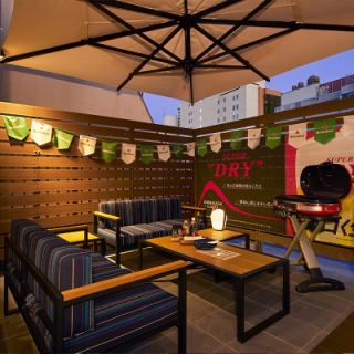 ビアガーデン　ソファー席