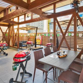 ビアガーデン13時から営業