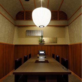 完全個室のテーブル席