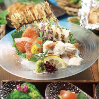 【6月開始】鮮魚/炭火焼串/もち豚と夏野菜せいろ蒸し【夏の和コース】4000円★飲み放題付6000円