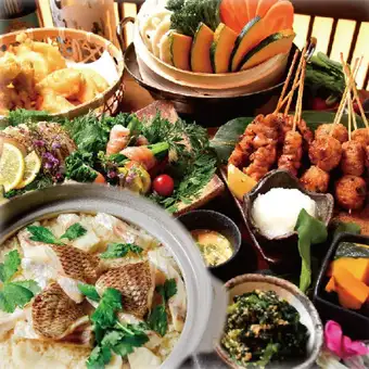 熊本県産厳選馬刺し・鮮魚　秋の『雅』コース6,000円★飲み放題付き 8,000円