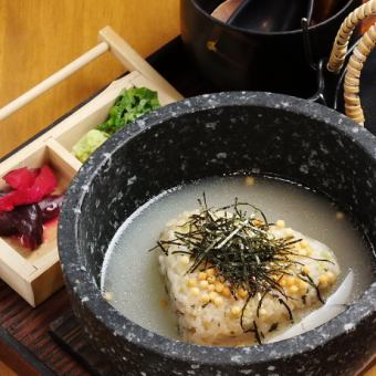 石焼き鶏がら茶漬け