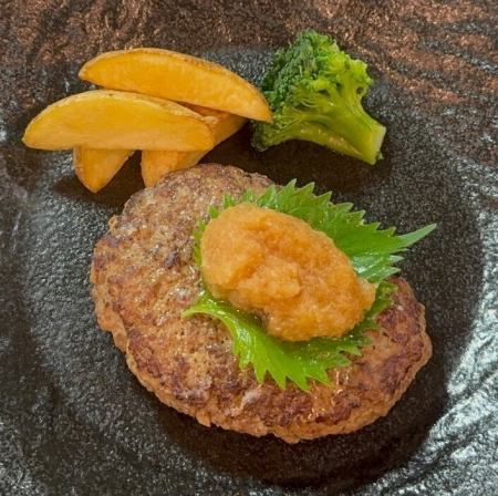 漁師料理のおろし和牛ハンバーグ定食セット