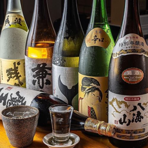 厳選された日本酒・焼酎