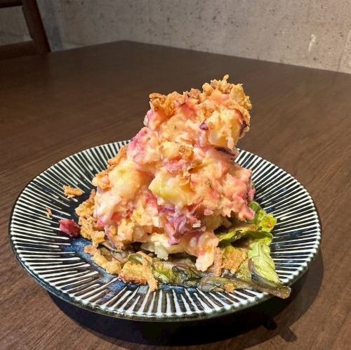 柴漬けのポテトサラダ
