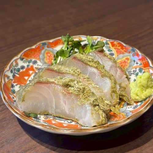 鯛のとろろ昆布締め
