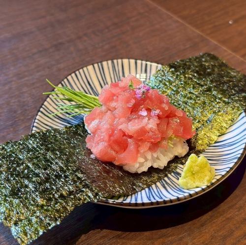 芽葱と本マグロ