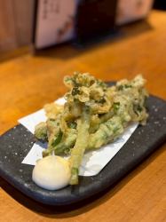 菜の花の天ぷら