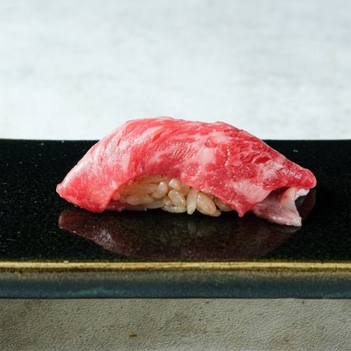 Premium domestic beef rib sushi