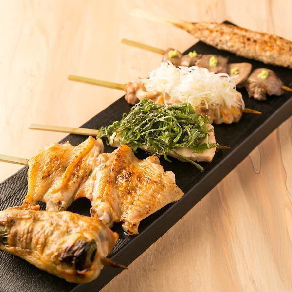 Each one is prepared with great care and carefully grilled with Binchotan charcoal.