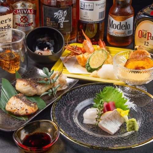 【開放感抜群のテラスで海鮮BBQ♪】宴会や飲み会に◎2時間飲み放題付き”LIBER海鮮コース” 5,500円 (税込)