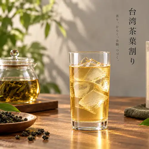台湾茶葉でお茶割り