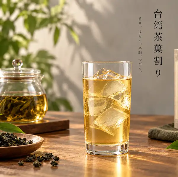 台湾茶葉のお茶割り ナチュラルワイン