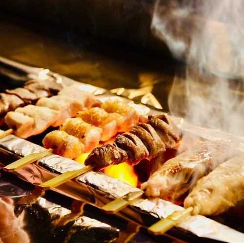 阿波尾鶏 おまかせ串焼き 【7本】地鶏つくね付