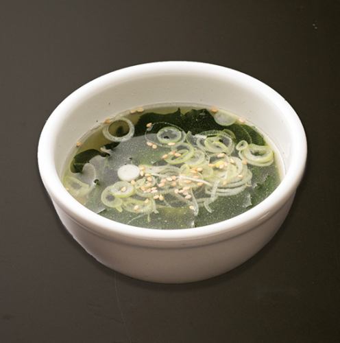 わかめスープ/たまごスープ　一人前　各