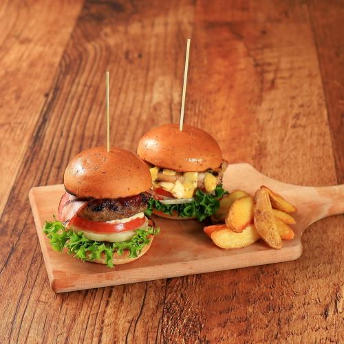 Set of 2 slider burgers to choose from [A] + [B]