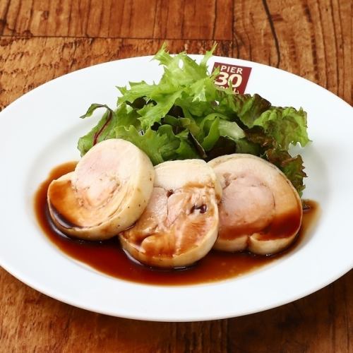 Chicken Galantine with Gravy and Salad