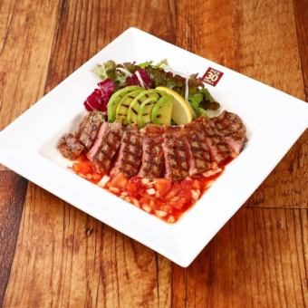 From July 15th [Seasonal] New Zealand Sirloin Steak with Salsa Sauce and Salad 2,838 yen (tax included)