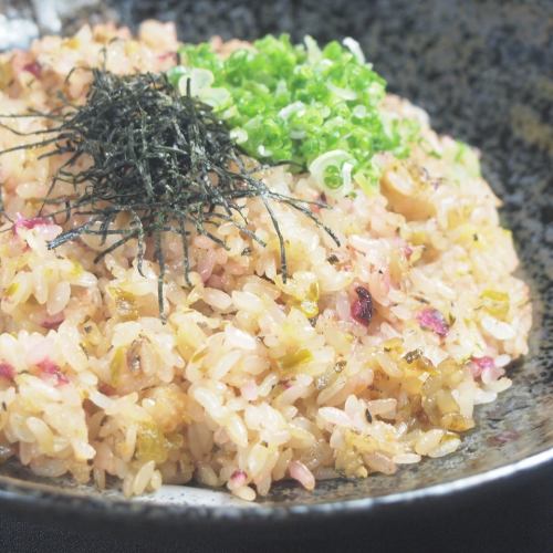 Stir-fried rice with Kyoto pickles