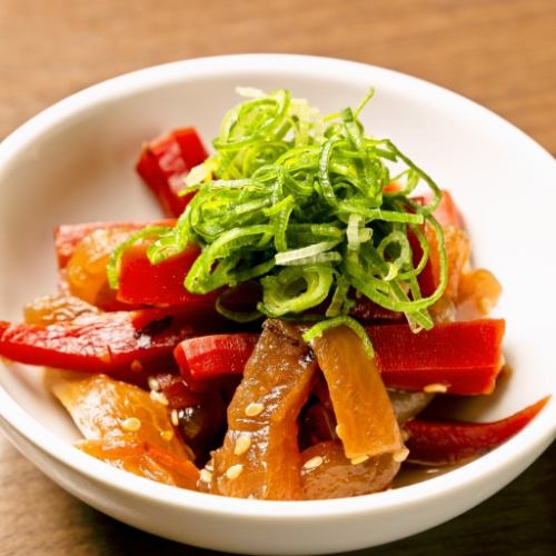 Kinpira stir-fried Kyoto radish and Kyoto carrots