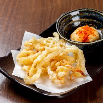 Dried squid tempura