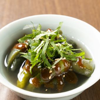 ナスと青唐（ししとう）のしそ味噌
